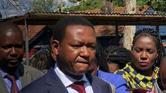 Governor Alfred Mutua at Kilimani Police Station