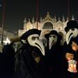 Many wore the plague doctor mask with its long nose, which the physicians wore stuffed with medicinal herbs to protect themselves