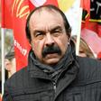 Philippe Martinez is pictured during a demonstration against pension reform on December 10