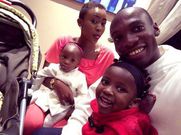 File Image- Nicah the Queen with Baby Daddy Dr. Ofweneke and their kids