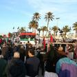 Libyans take part in a demonstration against eastern strongman Khalifa Haftar -- who is backed by France, Russia and others -- and in support of the UN-recognised Government of National Accord (GNA), at Martyrs' Square in the GNA-held capital Tripoli