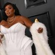 US singer-songwriter Lizzo rocks a Versace corset gown at the Grammys