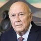 De Klerk, 83, shared the Nobel Peace Prize with Nelson Mandela in 1993 for dismantling white-minority rule and ushering in democracy