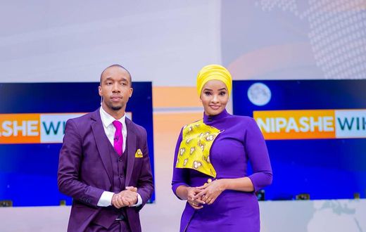 Lulu Hassan with Rashid Abdalla