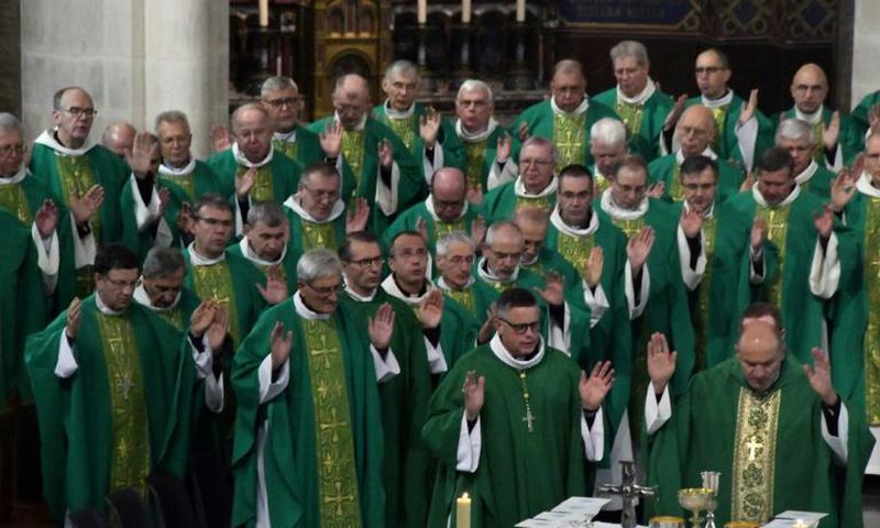 French bishops said the size of the compensation scheme for abuse victims will be unveiled following their next meeting in April