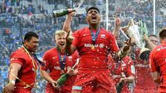 Saracens celebrate winning the 2019 European Champions Cup