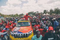 File image of Jubilee’s McDonald Mariga campaigning in Kibra