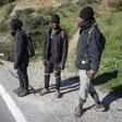 African migrants Mustapha (C) and his travel companions Ahmed and Omar are hoping to enter the Spanish enclave of Ceuta from Morocco but a clampdown is making the crossing difficult