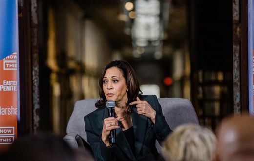 Harris Cuts Staff in Effort to Revive Bid