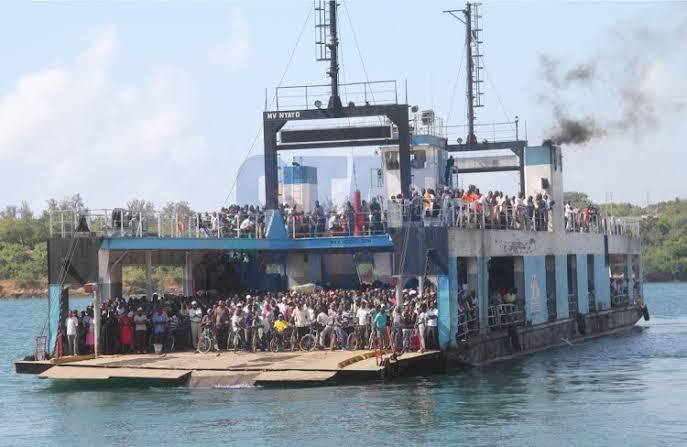 File image of MV Nyayo. International maritime classification society Lloyd’s Register deregisters MV Harambee where Mariam Kighenda's car slid off in October