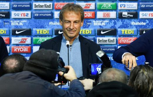 Juergen Klinsmann was announced as Hertha Berlin head coach on November 27, 2019, but abruptly quit on Tuesday after just 76 days