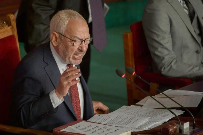 The leader of Tunisian Islamist-inspired Ennahda party, Rached Ghannouchi, has been elected speaker of parliament