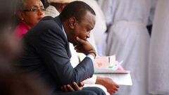 File image of President Uhuru Kenyatta with First Lady Margaret Kenyatta