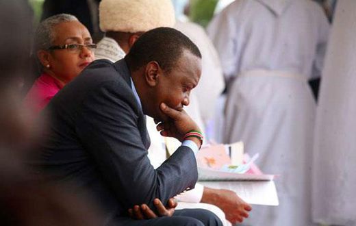 File image of President Uhuru Kenyatta with First Lady Margaret Kenyatta