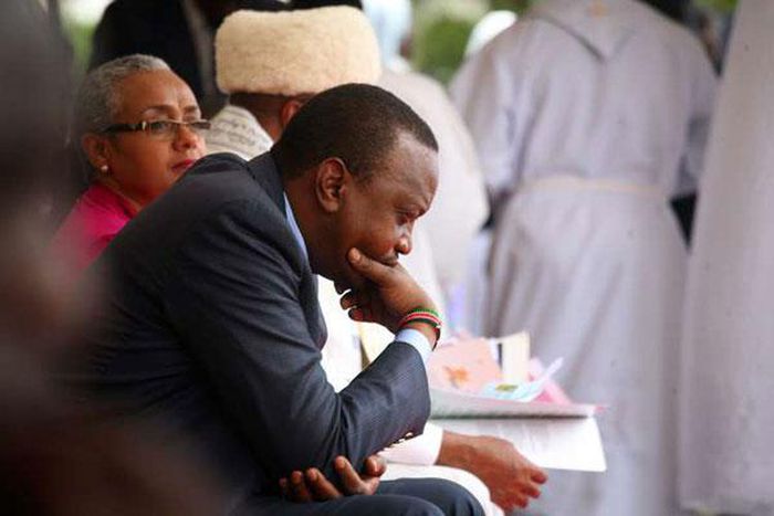 File image of President Uhuru Kenyatta with First Lady Margaret Kenyatta