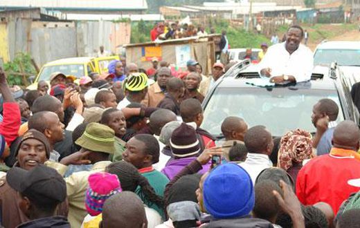 File image of ANC party leader Musalia Mudavadi on the campaign trail