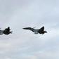 Two Algerian Sukhoi Su-30 fighter jets take part in manoeuvres in April last year