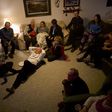 At a Super Bowl Party in Iowa, Undecided Caucusgoers Get Off the Fence