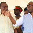 Mombasa Governor Hassan Joho (right) together with President Uhuru Kenyatta