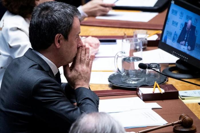 Belgian foreign minister Philippe Goffin, pictured at a Security Council meeting on February 11, 2020, says committing troops would require the approval of parliament