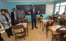 President Uhuru Kenyatta meeting with KCPE candidates in Lang'ata