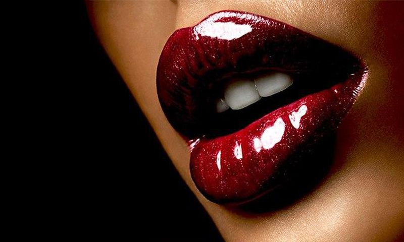 Red lipstick