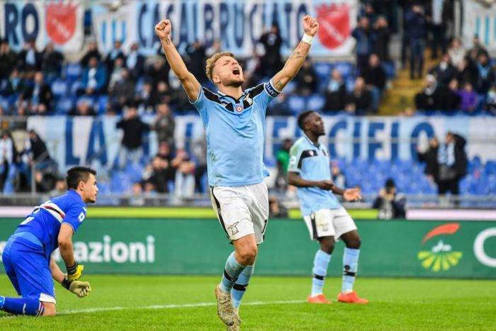 Lazio's Italian forward Ciro Immobile has scored 23 goals in 19 games this season