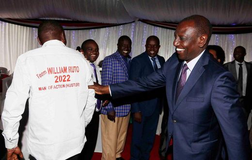 DP Ruto with his supporters and allies at a recent political event