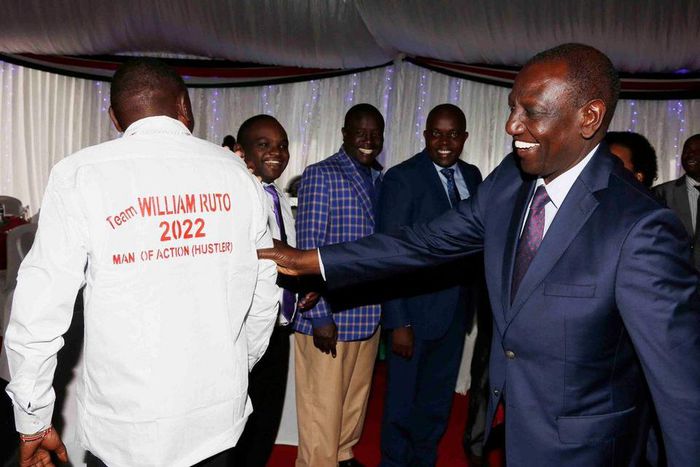 DP Ruto with his supporters and allies at a recent political event