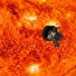 Scientists hail the first data sent back by the Parker Solar Probe, giving them new leads on the solar wind and heating of the corona. Illustration courtesy of NASA/Johns Hopkins APL of the probe and the sun