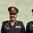 Twin Sri Lankan army generals Jayantha (L) and Pooraka (R) Seneviratne were among the thousands who turned up for the record attempt