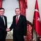 Turkish President Recep Tayyip Erdogan (R) meets with Fayez al-Sarraj, the head of the Tripoli-based Government of National Accord in Istanbul on November 27, 2019