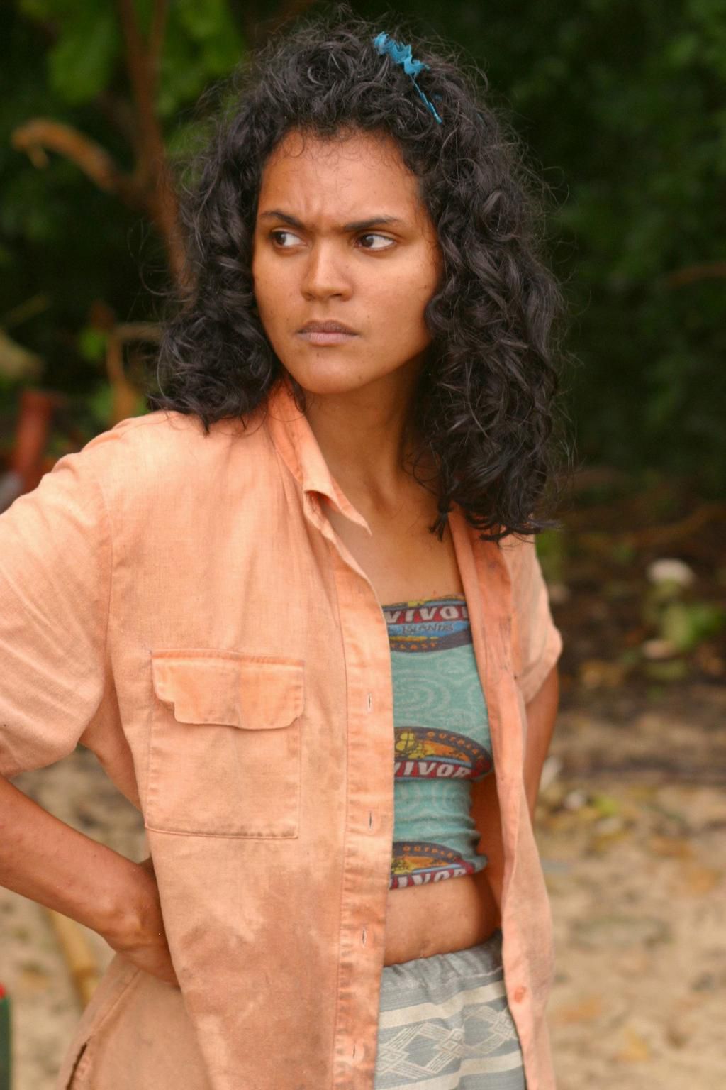 Sandra during her first season of Survivor.