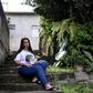 Natalia de Oliveira, who lost her sister in the January 25, 2019 collapse of a dam in Brazil, poses for a photo in the southeastern town of Brumadinho on January 7, 2020