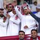 Qatari football fans cheer as the emirate hosts Saudi Arabia in the semi-final of the Gulf Cup, which the kingdom took part in in what was widely seen as a conciliatory move