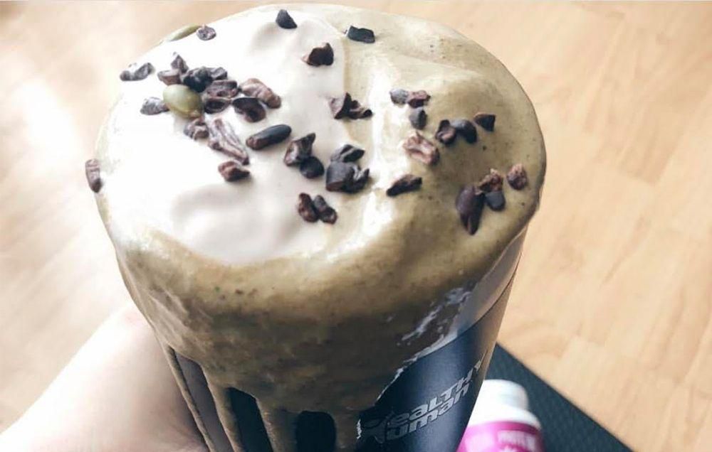 Chocolate peppermint weight loss shake