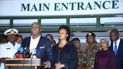 Baringo Senator Gideon Moi speaks on his father, former President Mzee Daniel Arap Moi's final moments before death at Nairobi Hospital