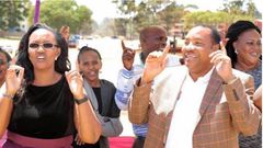 Ferdinand Waititu and his wife Susan Wangare
