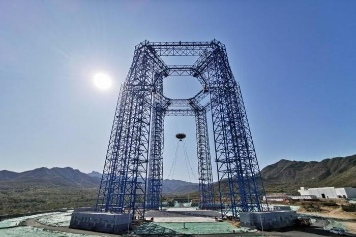A China National Space Administration photo of an exploration lander for China's Mars mission