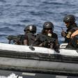 Nigerian special forces taking part in an anti-piracy drill in the Gulf of Guinea in 2019