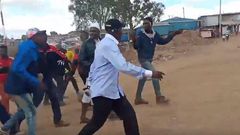 Boni Khalwale given a dog’s beating, forced to run away as Kibra by-election turns violent