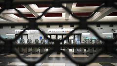 Metro lines have been severely disrupted by the strike