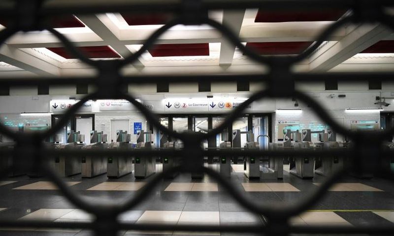 Metro lines have been severely disrupted by the strike