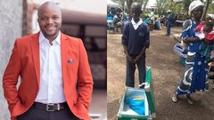 Jalang’o comes to the rescue of form one student who reported to school with an empty metal Box (Photos)