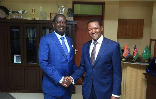 Machakos Governor Alfred Mutua declares support for ODM's Imran Okoth on Saturday, November 2, 2019