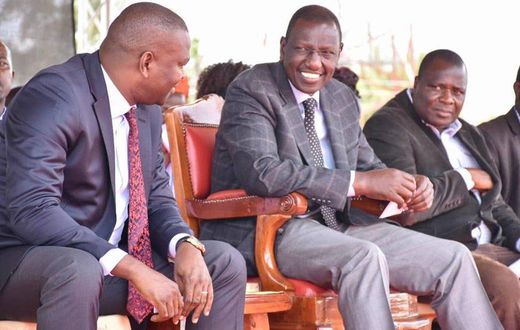 DP WIlliam Ruto with Ex-Sports CS Rashid Echesa