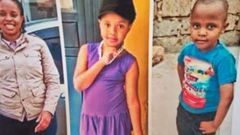 Joyce Syombua, her two children Shanice Maua and Prince Michael