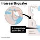Map of Iran locating a 5.1-magnitude earthquake on Friday