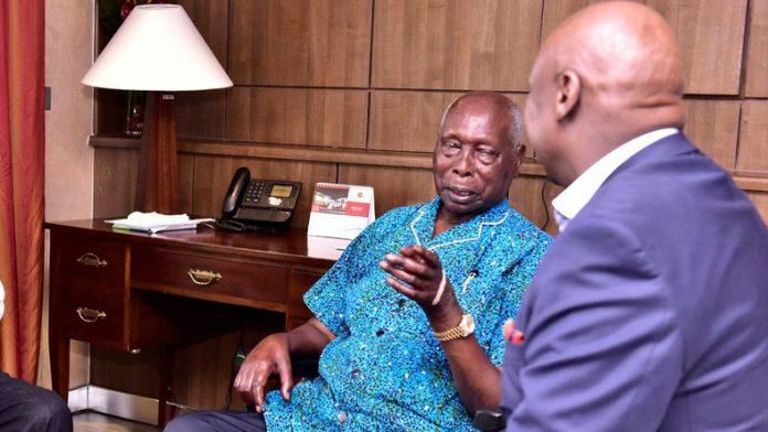 File image of Mzee Daniel Moi with Gideon Moi