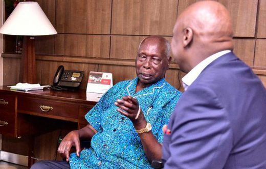 File image of Mzee Daniel Moi with Gideon Moi
